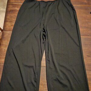 Bloom Chic plus size womens black wide leg pants